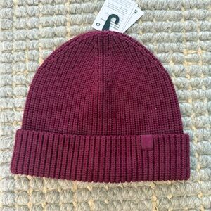 Lululemon Athletica Burgundy Knit Beanie